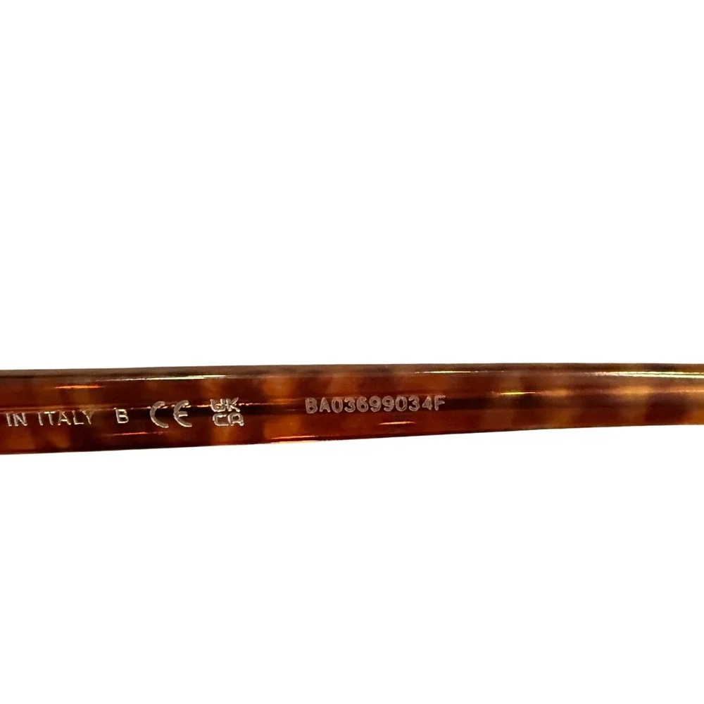 Giorgio Armani Round Tortoise Eyeglass FRAMES 47-19-140 Italy Designer Panto - Picture 6 of 12